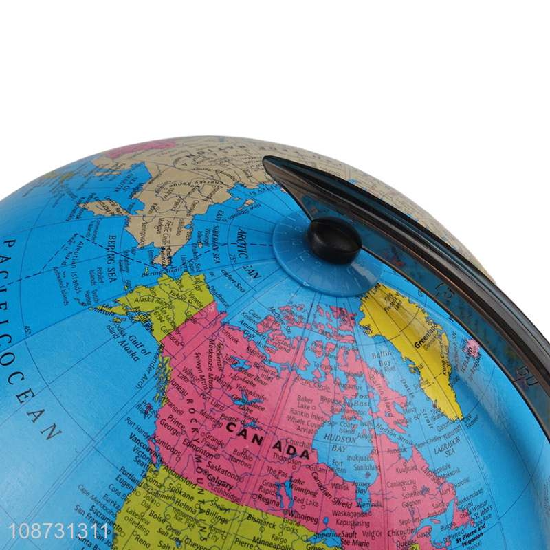 Good quality rotatable desktop world globe with stand for kids learning