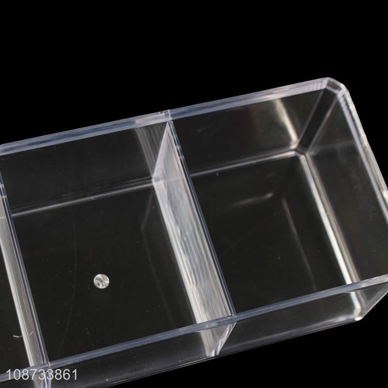 China supplier clear plastic cosmetic makeup organizer storage box for sale