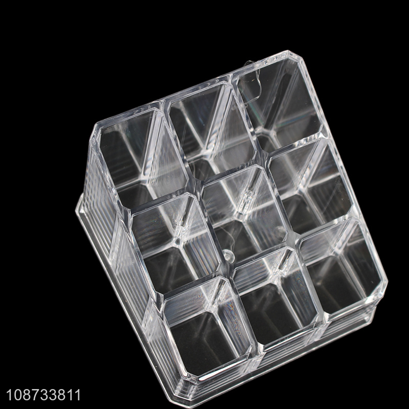Good selling clear plastic makeup cosmetic display storage box with drawer