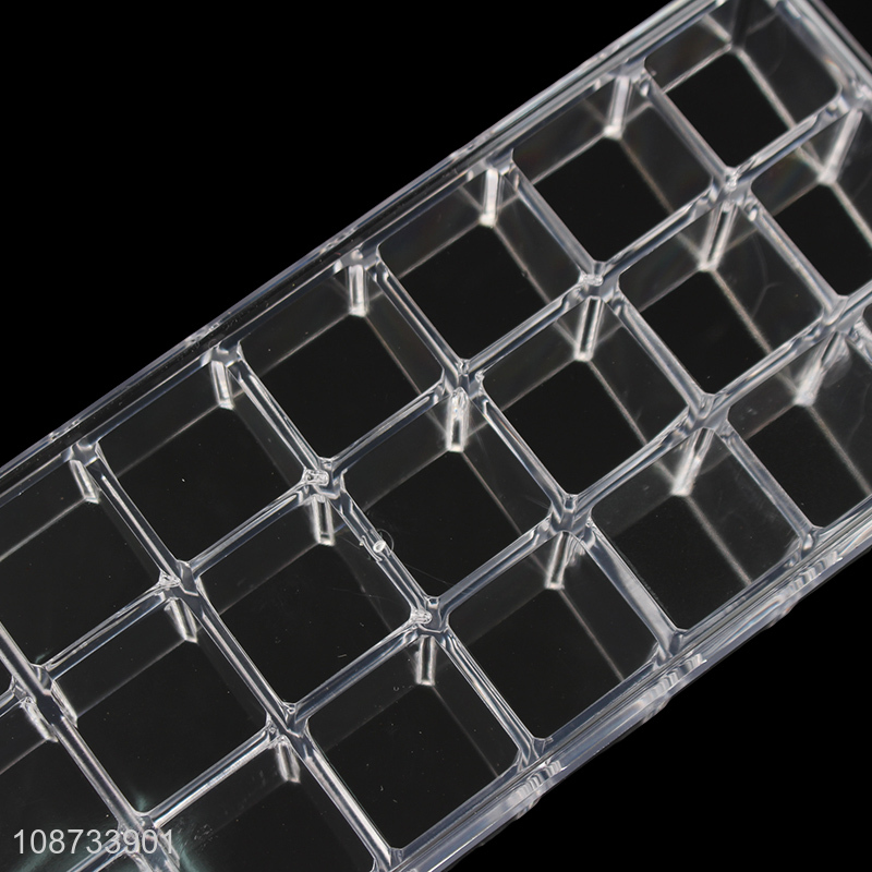 New design clear plastic cosmetic makeup storage box display stand for sale
