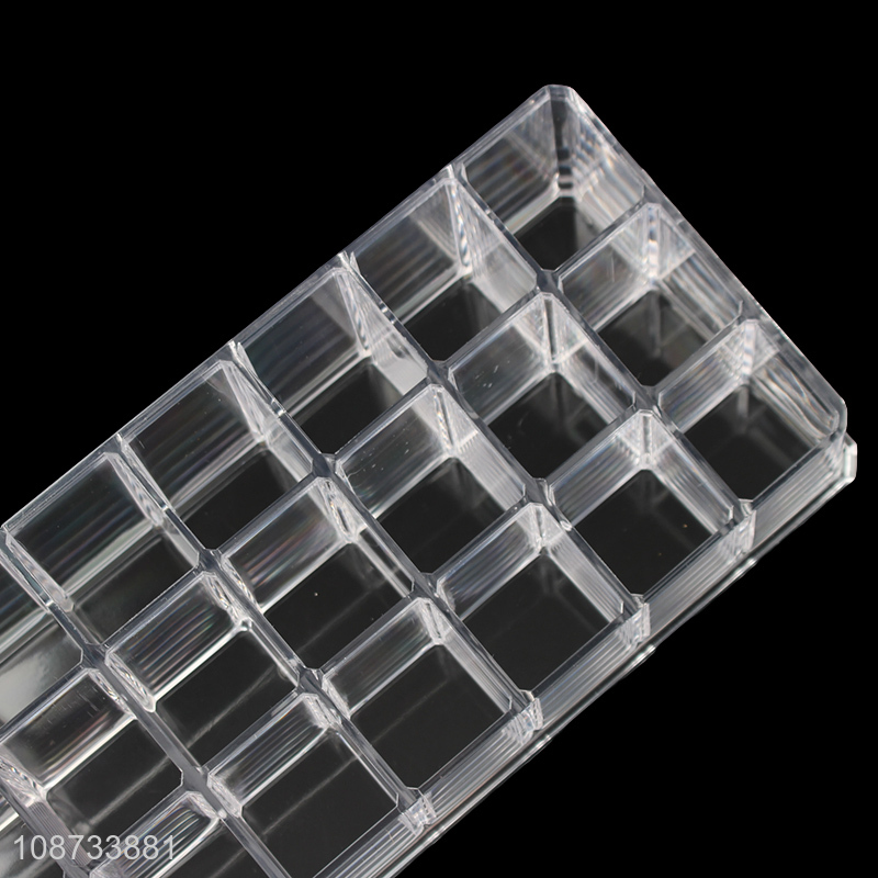 Yiwu market desktop clear makeup cosmetic display stand storage box for sale