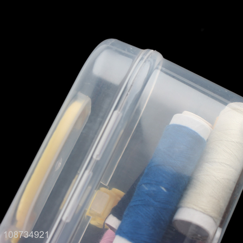 Hot products sewing kit box with needles, threads, safety pins etc