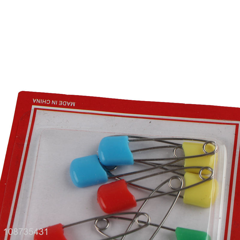 Wholesale 8 pieces plastic safety pins baby nappy diaper pins