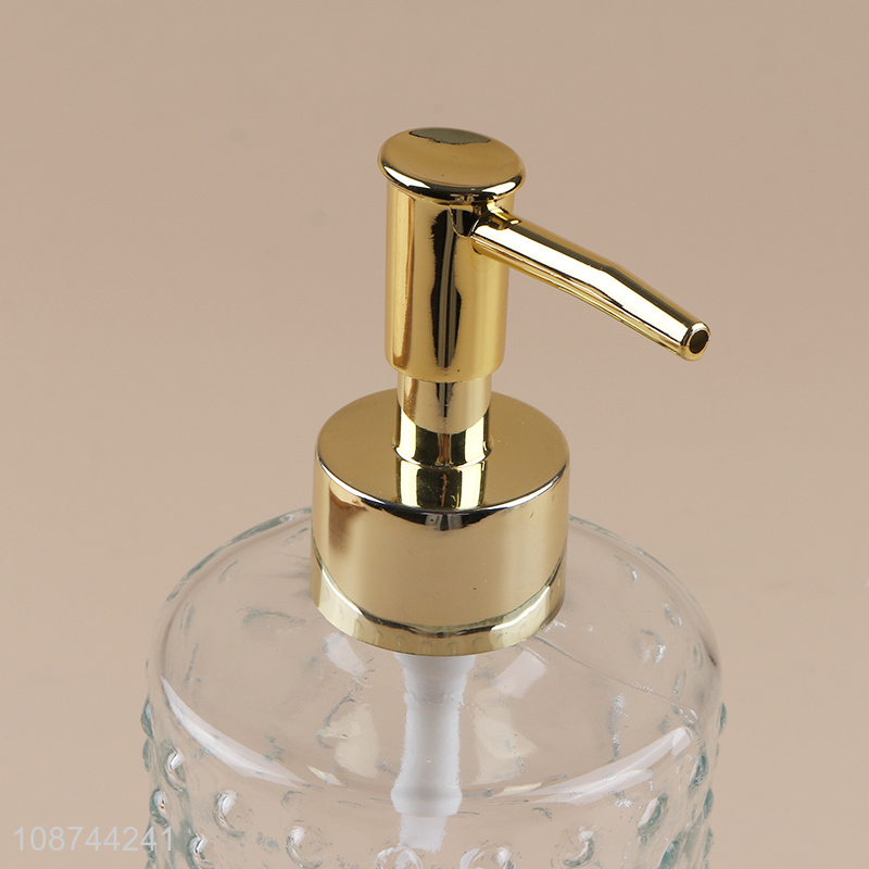 Top selling glass bathroom accessories liquid hand soap dispensers bottle wholesale