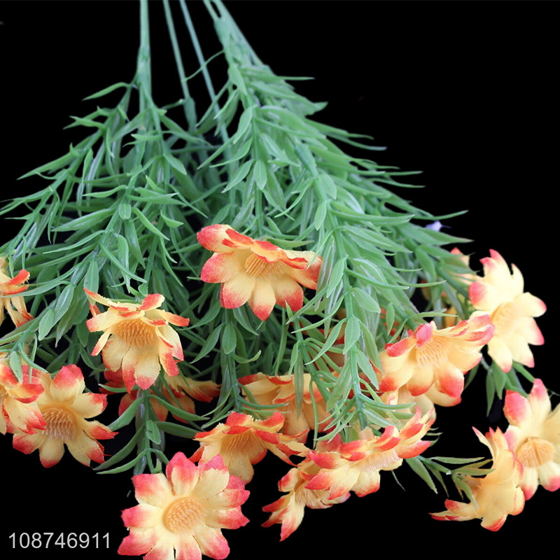 New product 7 branch artificial chrysanthemum faux floral arrangements