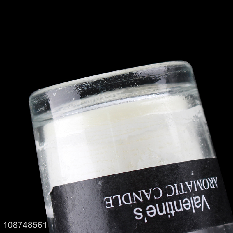 Wholesale glass jar andle scented candle aromatic candle for bedroom