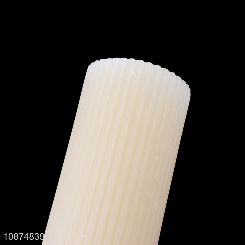 New product ribbed pillar scented candle for home bathroom yoga