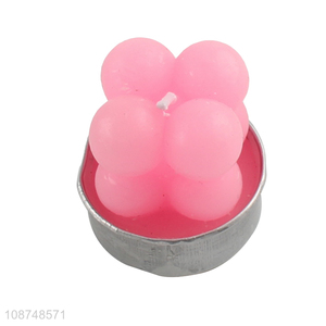 Hot selling decorative bubble candle scented candle wax tin candle