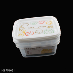 Online wholesale 700ml food grade plastic refrigerator food crisper set