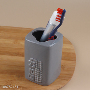 New product ceramic toothbrush and toothpaste holder organizer for bathroom