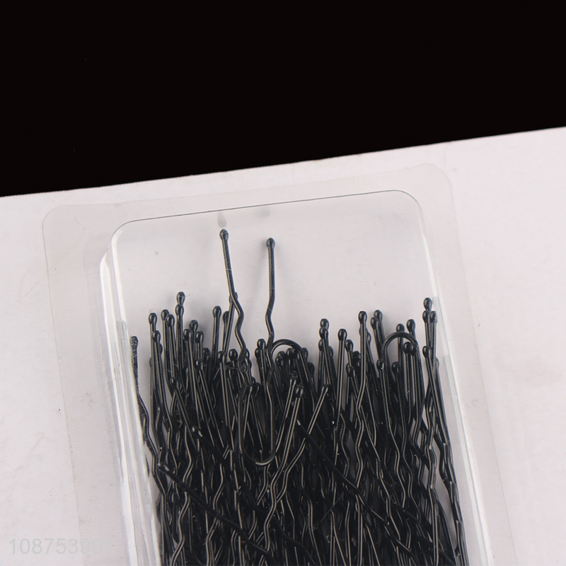 Yiwu market 50pcs black simple hairpin hair accessories for girls