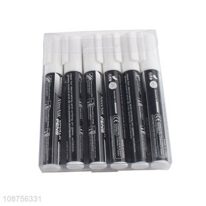Wholesale 6 pieces window marker pens liquid chalk pens for marking