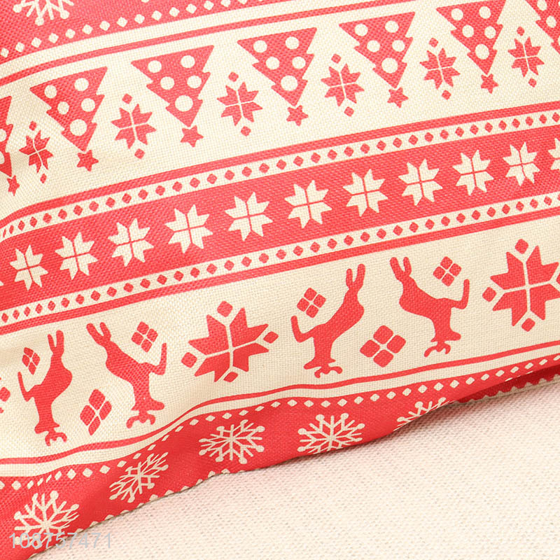 Hot selling soft Christmas pillow cover for home couch sofa