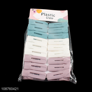 Popular products 18pcs plastic clothes pegs clothes clips for sale
