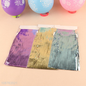 Good selling party decoration hanging tassel foil fringe curtain