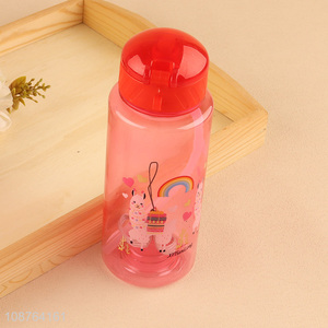 New product cartoon printed plastic water bottle drinking bottle