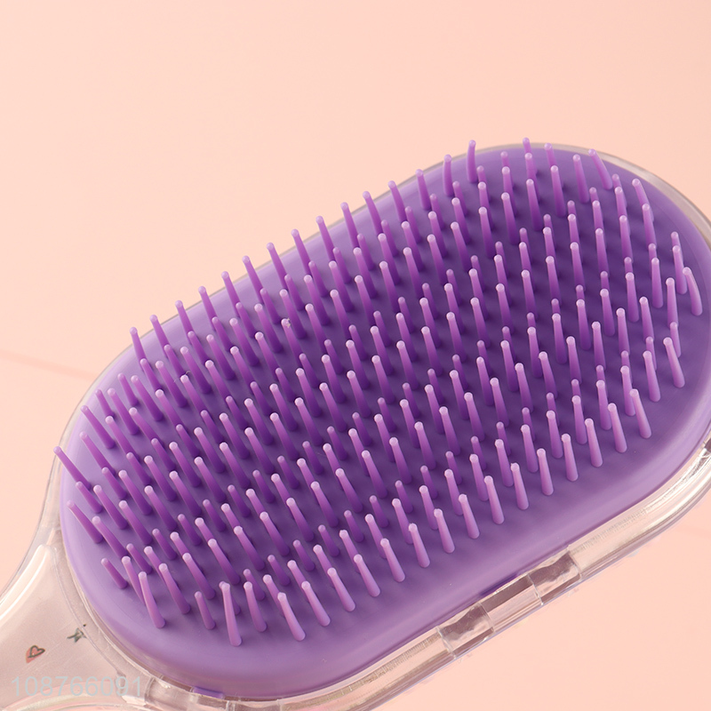 Hot selling plastic detangling comb hairbrush