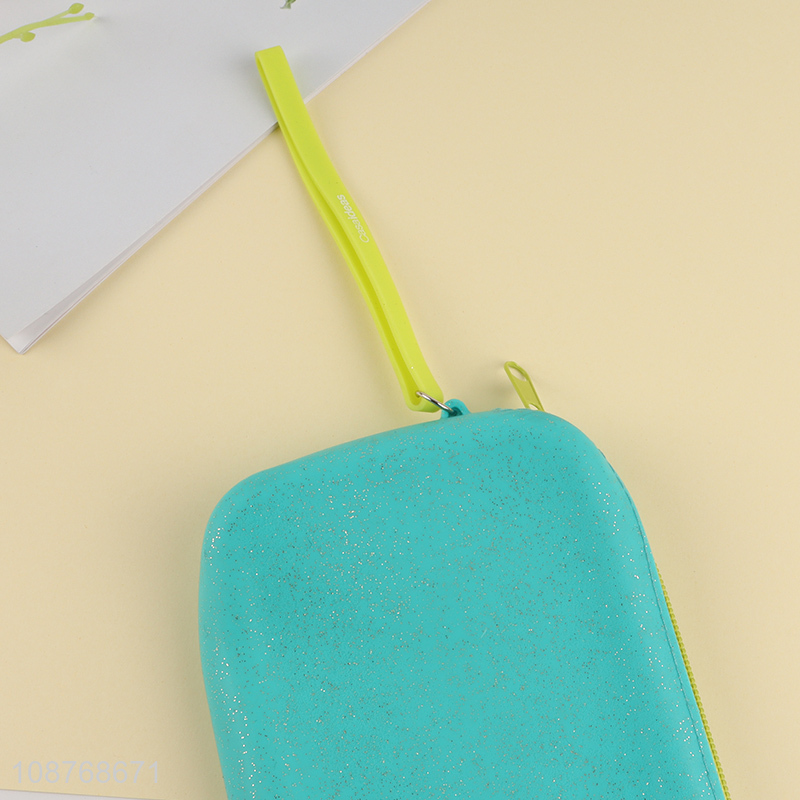 High quality waterproof silicone pencil case pencil pouch