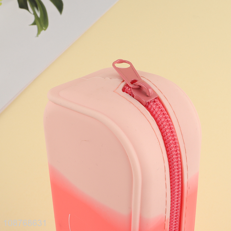 New arrival waterproof silicone pencil case pencil pouch