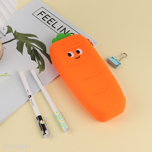 New product waterproof silicone pencil case pencil pouch