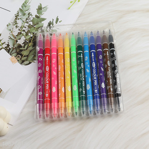 Factory price 12-color dual tip acrylic paint markers set