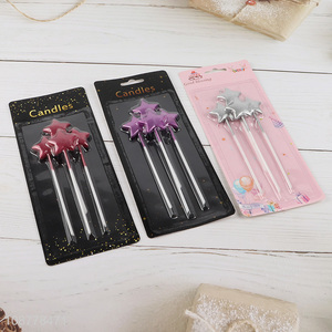 New arrival star shape birthday candle set