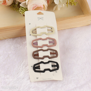 Latest products 4pcs hollow hairpin hair accessories