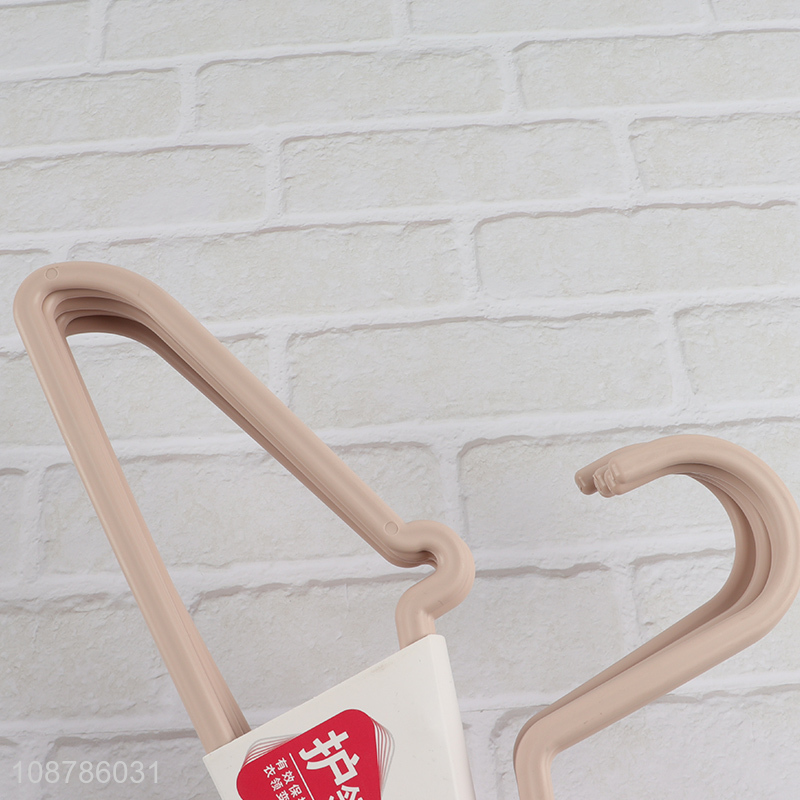 New product 5pcs non-slip plastic kids clothes hangers