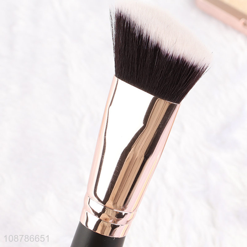 Factory price nylon bristle angled foundation brush makeup brush