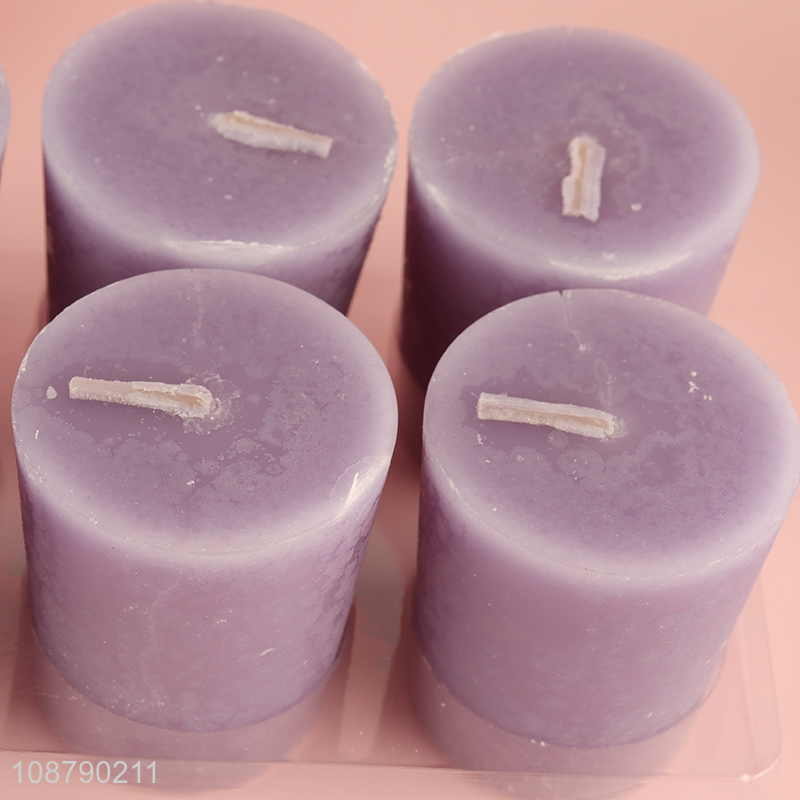 Top quality 6pcs scented candle for home decoration
