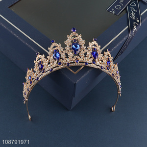 Yiwu market crystal wedding tiaras crown for sale