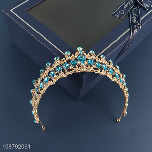 China factory hair accessories crystal crown for women