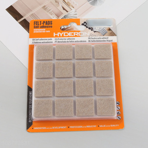Good quality 32pcs square self-adhesive felt furniture pads