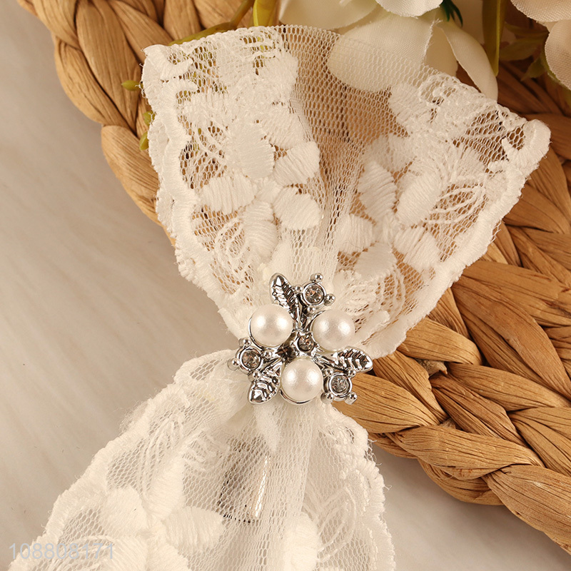 Online wholesale women lace bow hair clips  hair accessories