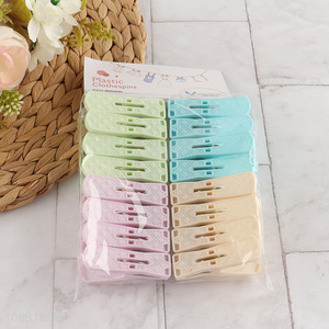 New arrival 16pcs plastic clothes pegs crafts picture clips