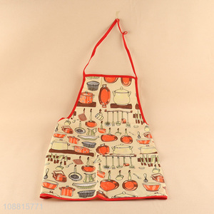 Custom logo polyester kitchen cooking apron for men women