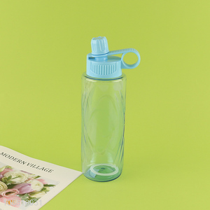 Factory supply leakproof plastic water bottle with handle