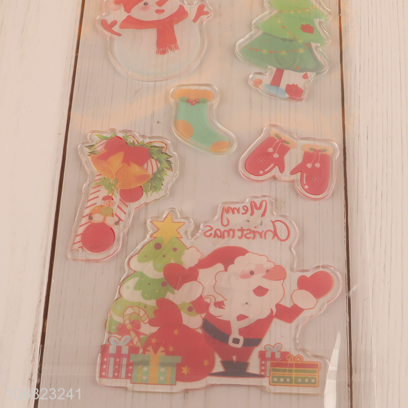 Factory Price Christmas Window Stickers Reusable Window Decals