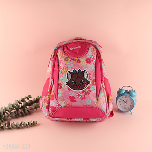 Low price pink girls students school bag school backpack