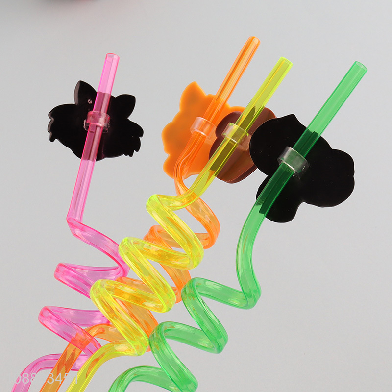 Hot sale cartoon animal series 4pcs drinking straw