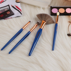 Wholesale 4pcs nylon bristle makeup brushes for face eye makeup