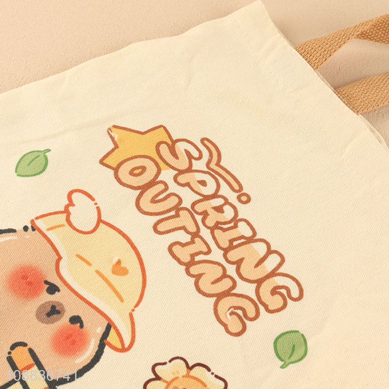 Low price cartoon polyester shopping bag tote bag for sale