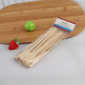 Online wholesale 30pcs natural bamboo skewers sticks for sausage