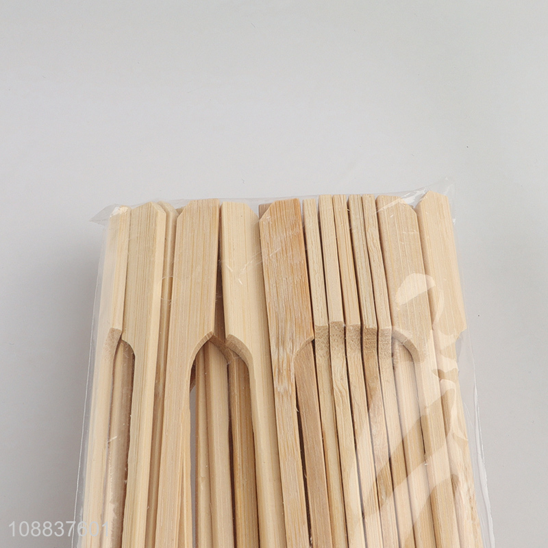 Good quality 50pcs natural bamboo skewers for barbecue snacks