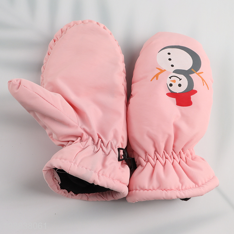 New product kids winter gloves outdoor windproof ski gloves