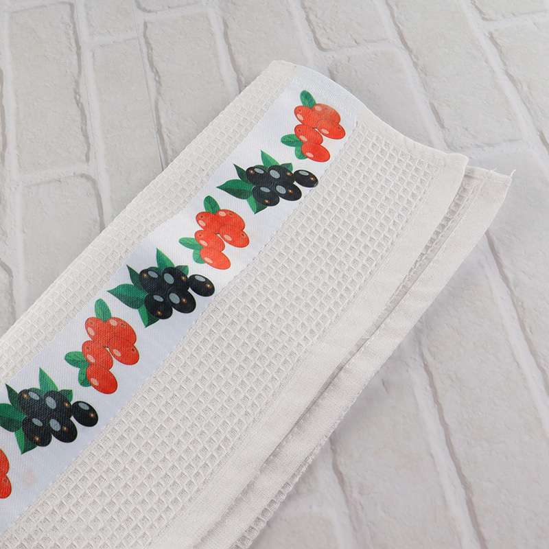 Good quality fruits printed cotton kitchen cleaning cloth towel