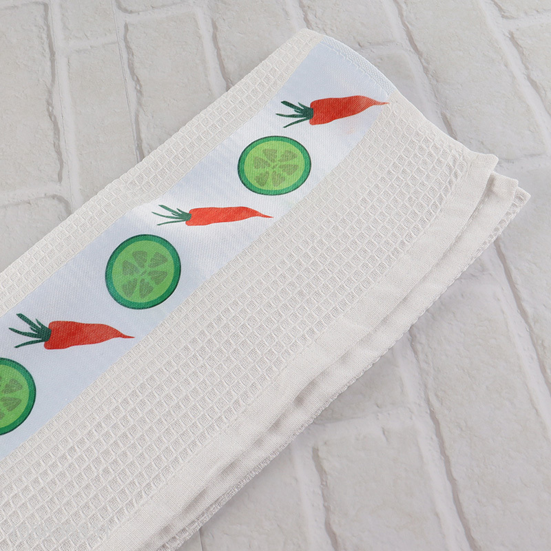 Good quality fruits printed cotton kitchen cleaning cloth towel