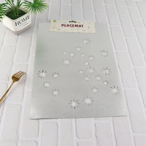 China factory rectangle silver tabletop decoration place mat