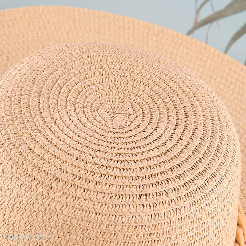China imports wide brim beach sun straw hat for women
