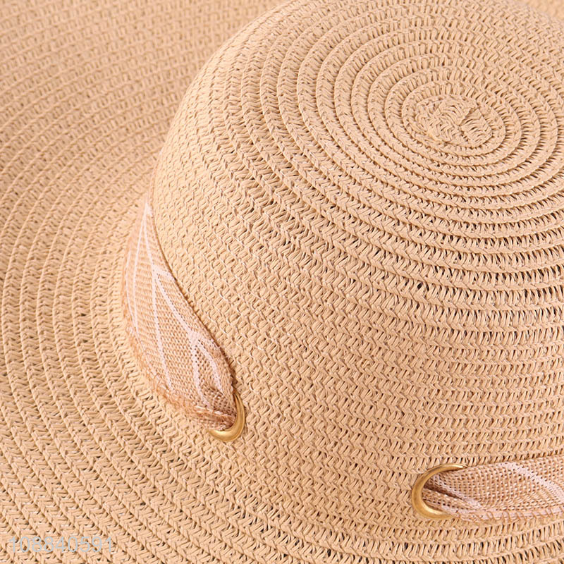 Hot selling floppy straw hat beach sun hat for women